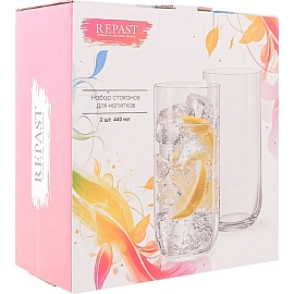 Набор стаканов для напитков 440 мл (высокий) 2 шт,68110