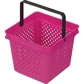 Корзина покупательская пластик фуксия