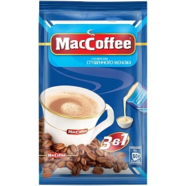 Кофейный напиток MacCoffee 3в1 со вкусом сгущенного молока 20гx50шт/уп