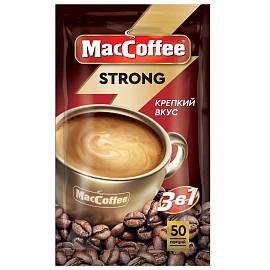 Кофейный напиток MacCoffee Strong 3в1 растворимый 18гx50шт/уп