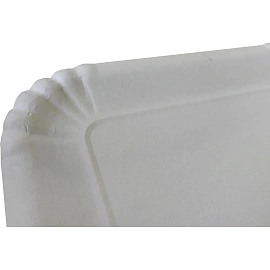 Тарелка одноразовая прямоуг. 13х20см, белая 1500шт/кор