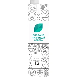 Молоко Северная Долина (Prof) ультрапастериз для капучино 3,2% 950г