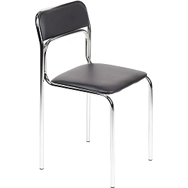 Стул UP_ Неон каркас хром, к/з черный Z11