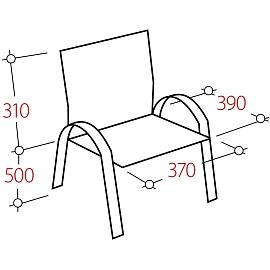 Стул UP_ Неон каркас хром, к/з черный Z11