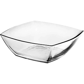 Салатник большой квадратный глубокий, 240 мм, стекло, PASABAHCE "ТОКИО", фирменная подарочная упаковка, 53076