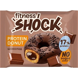 Печенье FitnesSHOCK Донат с шоколадной начинкой, 70г