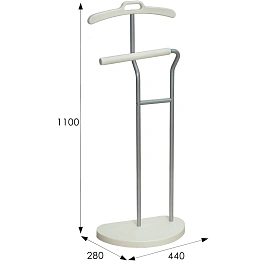 Вешалка костюмная D10 (металлик/слоновая кость)