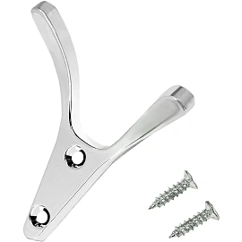 Вешалка настенная УЗК_Крючок двухрожковый StahlBuro 206 CP (16160) хром