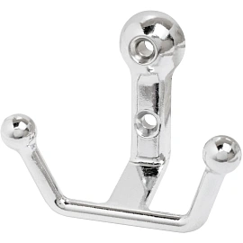 Вешалка настенная УЗК_Крючок двухрожковый StahlBuro 308 CP (16130) хром