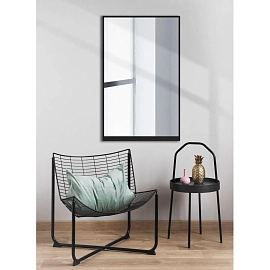 Зеркало KD_настенное Глассвальд-8 (500х10х807) зеркало/металл черный