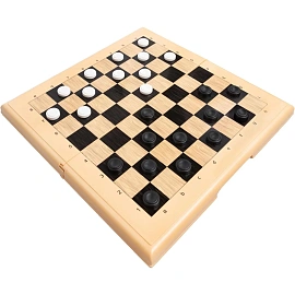Настольная игра Шашки-Шахматы-Нарды (бол, беж),   03893