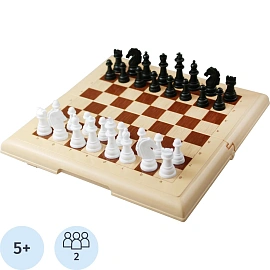 Настольная игра Шахматы в пласт.коробке (мал, беж),  03883