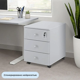 Тумба выкатная Easy St LT с/з 3ящ 400x420x563 серый