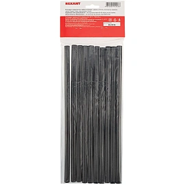Стержни клеевые O11мм, 270мм, черные (10 шт/уп), хедер REXANT