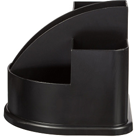 Подставка-органайзер для канцелярских принадлежностей Attache Авангард 5 отделений черная 10.8x13.2x12.2 см