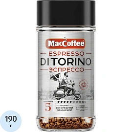 Кофе растворимый MacCoffee Эспрессо диторино ст. б 190г