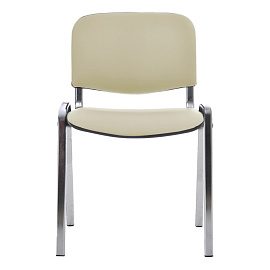 Стул Helmi HL-F01 "Изо", каркас хром, обивка кожзам бежевый