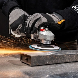 Круг лепестковый торцевой, циркониевый, P60, 125х22,2мм INOX KRANZ