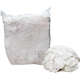 Ветошь лоскут вафельного полотна отбеленный, 10кг/уп