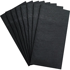 Салфетки бумажные 2сл 33х33см 1/8 слож черные 100шт/уп