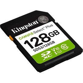 Карта памяти SDXC Kingston, 128GB, Canvas Select Plus Gen3 SDS3/128GB