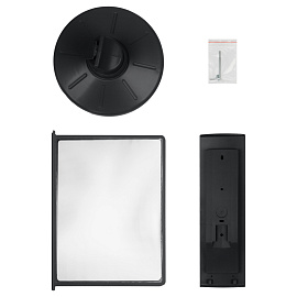 Демосистема настольная OfficeSpace с 10 черными панелями, вращающаяся фото Демосистема настольная OfficeSpace с 10 черными панелями, вращающаяся