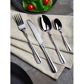 Ложка столовая Mielaje (812) 20.4 см нержавеющая сталь (3 штуки в упаковке)