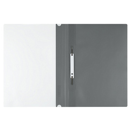 Папка-скоросшиватель пластик. СТАММ А4, 160мкм, серая с прозр. верхом