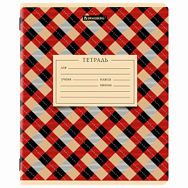 Тетрадь 12 л. BRAUBERG клетка, обложка картон, CLASSIC TEXTURE, 107265