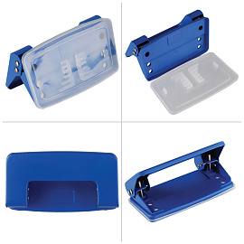 Дырокол OfficeSpace 10л., металлический, синий фото Дырокол OfficeSpace 10л., металлический, синий