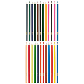 Карандаши цветные ArtSpace "Милые зверушки", 24цв., заточен., картон, европодвес фото Карандаши цветные ArtSpace "Милые зверушки", 24цв., заточен., картон, европодвес