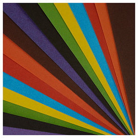 Цветная бумага офсетная А4, Мульти-Пульти, 16л., 8цв., в папке, "Приключения Енота