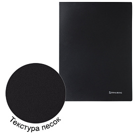 Папка 30 вкладышей BRAUBERG "Office", черная, 0,5 мм, 222632 фото Папка 30 вкладышей BRAUBERG "Office", черная, 0,5 мм, 222632