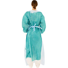 Фартук одноразовый Гекса 140x70 см голубой