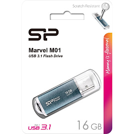 Флешка USB 3.0 16 ГБ Silicon Power Marvel M01 G1 (SP016GBUF3M01V1B)