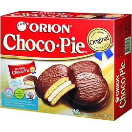 Пирожное Orion Choco Pie 360 г (12 штук в упаковке)