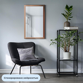 Зеркало настенное Комус Мебель (Attache) 1801 БУ-1 600х1000 бук