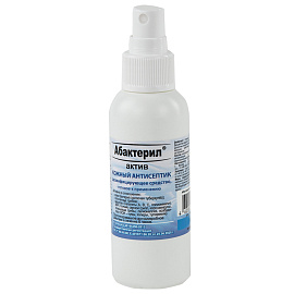 Антисептик кожный спрей Абактерил Актив спиртовой 100 мл фото Антисептик кожный спрей Абактерил Актив спиртовой 100 мл