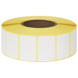 Этикетки термотрансферные, ПОЛУГЛЯНЕЦ, 30х20 мм, 2000 этикеток в ролике, 111971