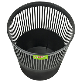 Корзина для бумаг STAFF "Basic" ЭКОНОМ, сетчатая, 9 л, черная, 238254