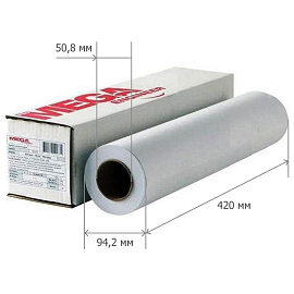 Бумага широкоформатная Комус (ProMega engineer InkJet) (80 г/кв.м, длина 45 м, ширина 420 мм, диаметр втулки 50.8 мм) фото Бумага широкоформатная Комус (ProMega engineer InkJet) (80 г/кв.м, длина 45 м, ширина 420 мм, диаметр втулки 50.8 мм)