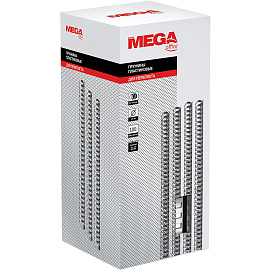 Пружины для переплета пластиковые ProMega office 16мм белые 100шт/уп. (для сшивания 120 листов)