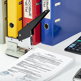 Степлер мощный KW-Trio 50LB до 210 листов черный (скобы № 23/6, 23/8, 23/10, 23/13, 23/15, 23/17, 23/20, 23/23)