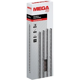 Пружины для переплета пластиковые ProMega office 6мм прозр. 100шт/уп. (для сшивания 20 листов)