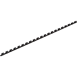 Пружины для переплета пластиковые ProMega office 6мм черные 100шт/уп. (для сшивания 20 листов)