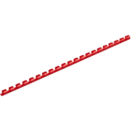 Пружины для переплета пластиковые ProMega office 8мм красные 100шт/уп. (для сшивания 40 листов)