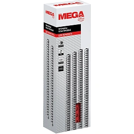 Пружины для переплета пластиковые ProMega office 8мм красные 100шт/уп. (для сшивания 40 листов)