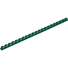 Пружины для переплёта пластиковые Комус (ProMega office) 12мм зел. 100шт/уп. (для сшивания 80 листов)