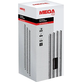 Пружины для переплета пластиковые ProMega office 14мм черные 100шт/уп. (для сшивания 100 листов)