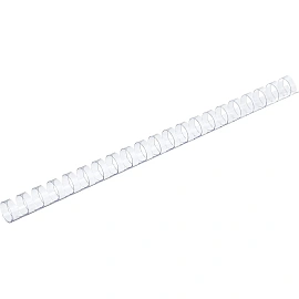 Пружины для переплёта пластиковые Комус (ProMega office) 16мм прозр. 100шт/уп. (для сшивания 120 листов)